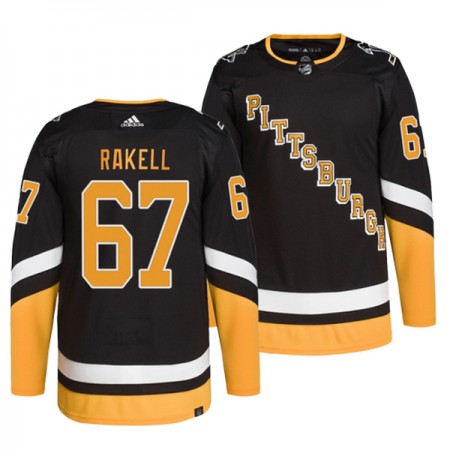 Dresovi Pittsburgh Penguins Rickard Rakell 67 Adidas Treći Crno Authentic - Muške Dresovi Pittsburgh Penguins Rickard Rakell 67 Adidas Treći Crno Authentic - Muške